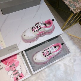 Balenciaga Triples Mesh Calf Leather Air Cushion New Sneakers For Women