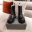 Balenciaga Winter Warm Wool Martin Boots For Women Black