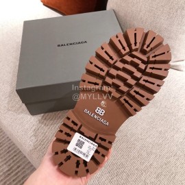 Balenciaga Winter Warm Wool Martin Boots For Women White