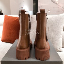 Balenciaga Winter Warm Wool Martin Boots For Women Brown