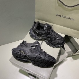Balenciaga Track.2 Fashion Thick Soles Black Sneakers For Men And Women