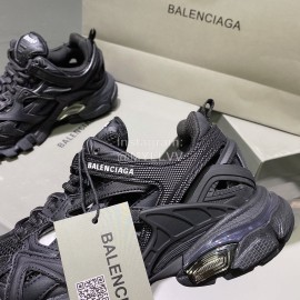 Balenciaga Track.2 Fashion Thick Soles Black Sneakers For Men And Women