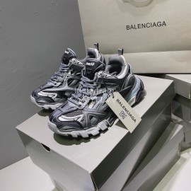 Balenciaga Track.2 Fashion Thick Soles Sneakers For Men And Women Gray