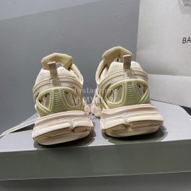 Balenciaga Track.2 Fashion Thick Soles Beige Sneakers For Men And Women