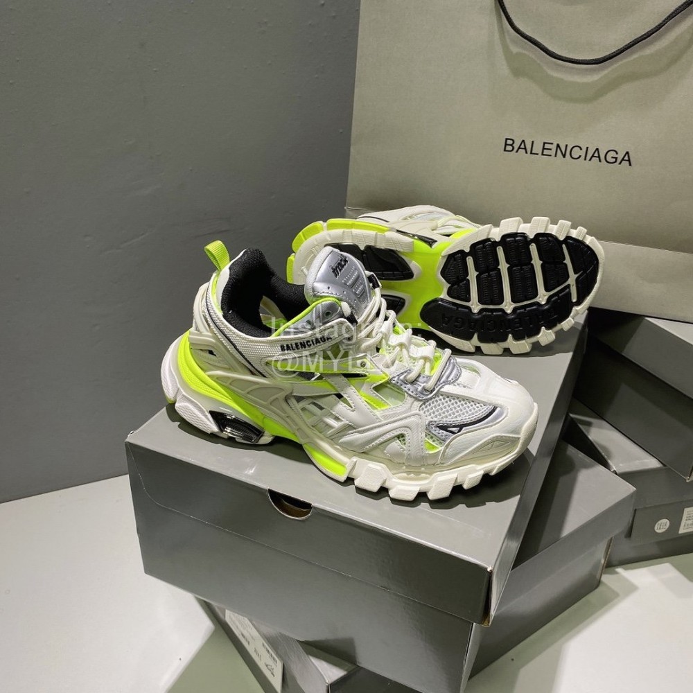 Balenciaga Track.2 Fashion Thick Soles Sneakers For Men And Women Yellow