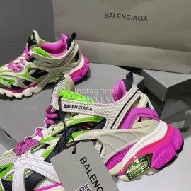 Balenciaga Track.2 New Thick Soles Sneakers For Men And Women Purple