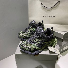 Balenciaga Track.2 New Thick Soles Sneakers For Men And Women Green