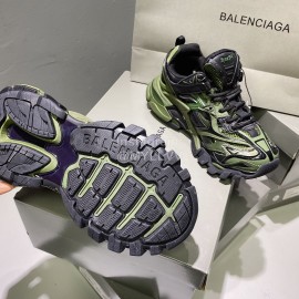 Balenciaga Track.2 New Thick Soles Sneakers For Men And Women Green