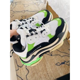 Balenciaga Cowhide Mesh Thick Soled Sneakers For Men And Women