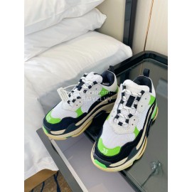 Balenciaga Cowhide Mesh Thick Soled Sneakers For Men And Women