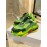 Balenciaga Cowhide Mesh Thick Soled Green Sneakers For Men And Women