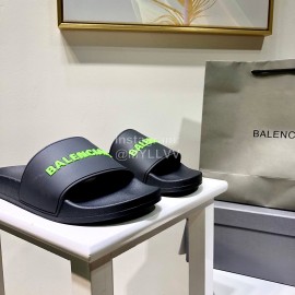 Balenciaga Fashion Green Letter Printing Light Slippers For Men And Women
