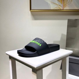 Balenciaga Fashion Green Letter Printing Light Slippers For Men And Women