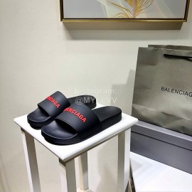 Balenciaga Fashion Red Letter Printing Light Slippers For Men And Women