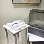 Balenciaga Fashion Letter Printing Light Slippers For Men And Women White