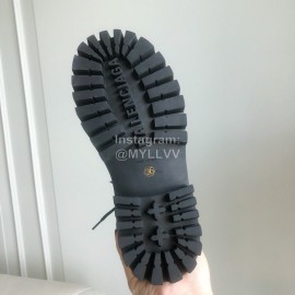 Balenciaga Autumn Winter Fashion Leather Martin Boots For Women Black