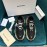 Balenciaga Triple-S Black Cowhide Canvas Mesh Sneakers For Men And Women