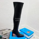 Balenciaga Autumn Winter Leather Elastic Pu High Heel Long Boots