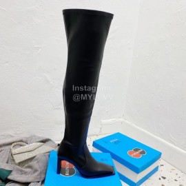 Balenciaga Autumn Winter Leather Elastic Pu High Heel Long Boots