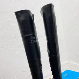 Balenciaga Autumn Winter Leather Elastic Pu High Heel Long Boots
