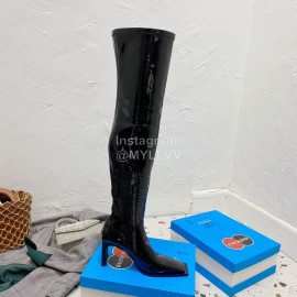 Balenciaga Autumn Winter Black Leather Elastic Pu ..