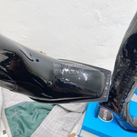 Balenciaga Autumn Winter Black Leather Elastic Pu High Heel Long Boots