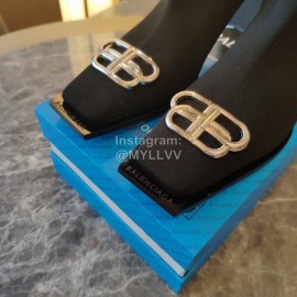 Balenciaga Autumn Winter New Thickened Knitted Socks Boots Black