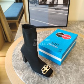 Balenciaga Autumn Winter New Thickened Knitted Socks Boots 