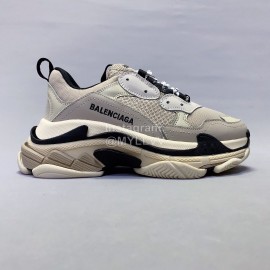 Balenciaga Fashion Thick Soles Mesh Sneakers For Men And Women Gray