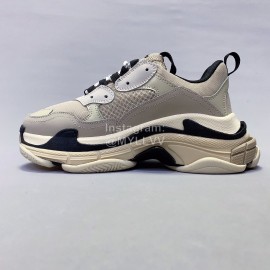 Balenciaga Fashion Thick Soles Mesh Sneakers For Men And Women Gray