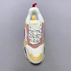 Balenciaga Fashion Thick Soles Mesh Sneakers For Men And Women Pink