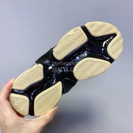 Balenciaga Fashion Thick Soles Mesh Sneakers For Men And Women Rose Red