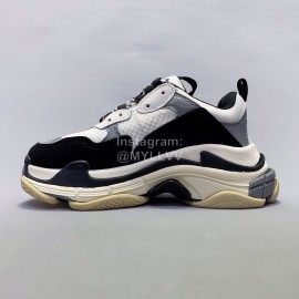 Balenciaga Fashion Gray Thick Soles Mesh Sneakers For Men And Women