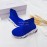 Balenciaga Breathable Stretch Cloth Socks Boots For Kids Blue