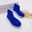Balenciaga Breathable Stretch Cloth Socks Boots For Kids Blue