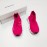 Balenciaga Breathable Stretch Cloth Socks Boots For Kids Rose Red