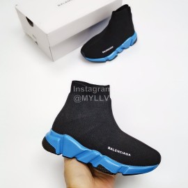 Balenciaga Breathable Stretch Cloth New Socks Boots For Kids