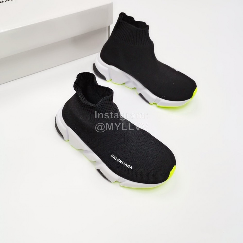 Balenciaga Breathable Stretch Cloth Fashion Socks Boots For Kids