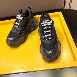Balenciaga Fashion Thick Soles Sneakers For Women Black