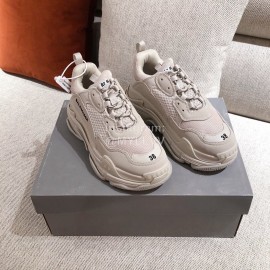 Balenciaga Fashion Thick Soles Sneakers For Women Beige