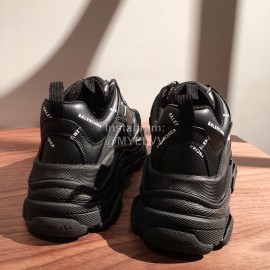 Balenciaga Fashion Letter Printed Thick Soles Sneakers For Men And Women Black
