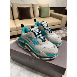 Balenciaga Triples New Thick Soles Sneakers For Men And Women Green