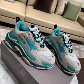 Balenciaga Triples New Thick Soles Sneakers For Men And Women Green