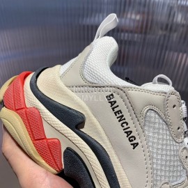 Balenciaga Triples New Thick Soles Sneakers For Men And Women White