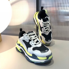 Balenciaga Triples New Thick Soles Sneakers For Men And Women Yellow