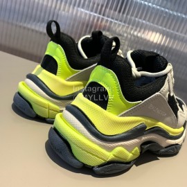 Balenciaga Triples New Thick Soles Sneakers For Men And Women Yellow