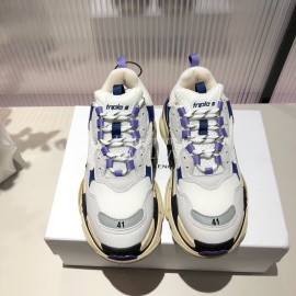 Balenciaga Triples New Thick Soles White Sneakers For Men And Women 