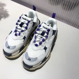 Balenciaga Triples New Thick Soles White Sneakers For Men And Women 