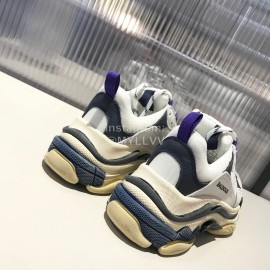 Balenciaga Triples New Thick Soles White Sneakers For Men And Women 