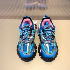 Balenciaga Triples New Blue Thick Soles Sneakers For Men And Women 